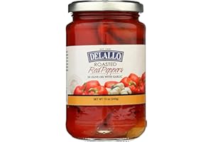 DeLallo Pepper Red Roasted Garlic, 12 oz