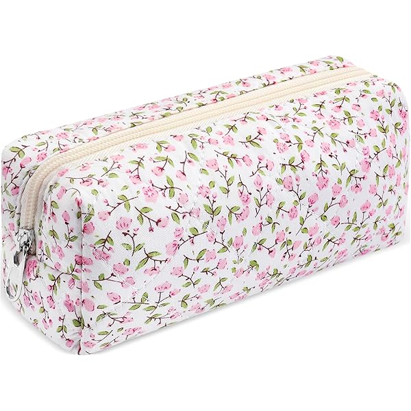 Cute Pencil Case, Aesthetic Flowers Pencil Pouch, Botswana