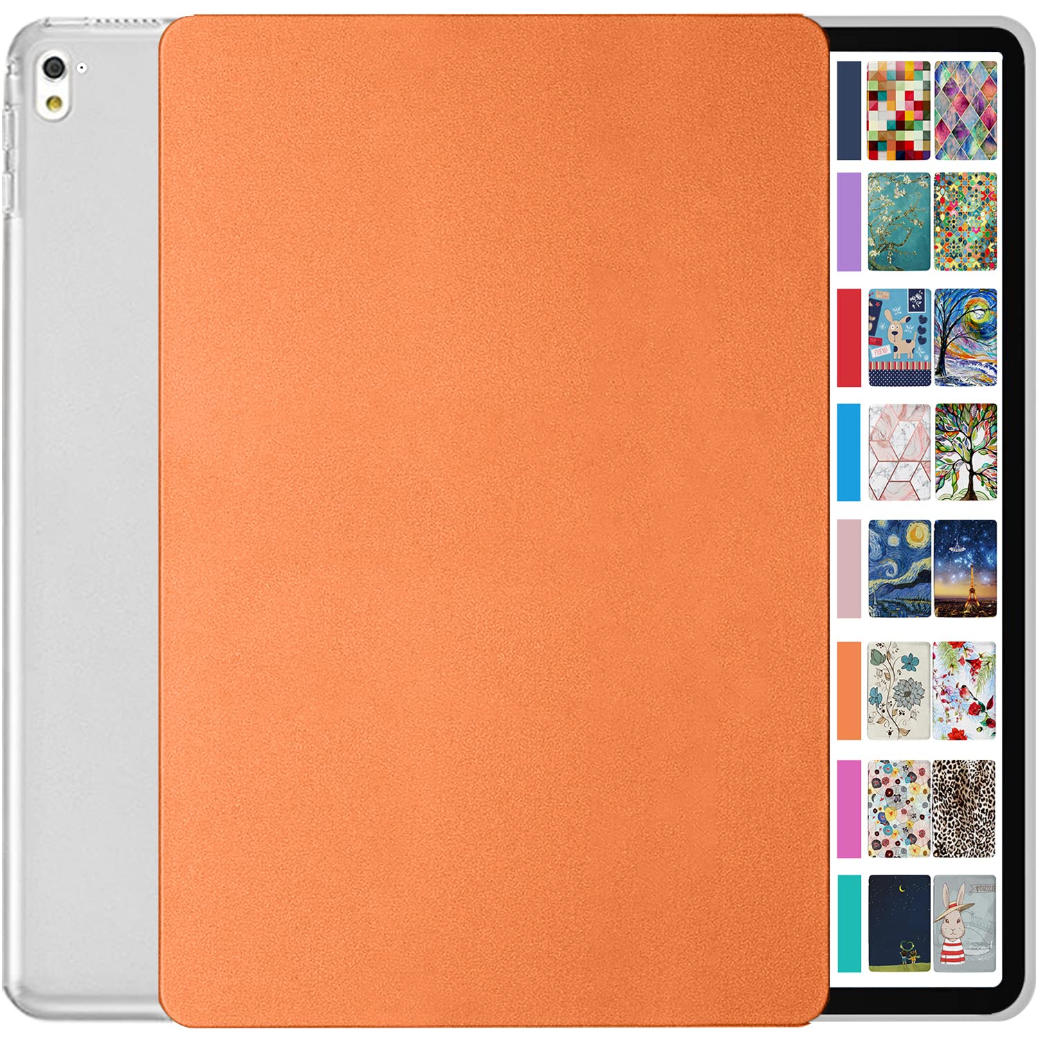 DuraSafe Cases for iPad Pro 2016 9.7 Inch [ Pro 9.7 ] A1673 A1674 A1675 MLMP2B/A MM172B/A MLMN2B/A MLMW2B/A MLMX2B/A Slim Hard Shell Protective Stand Cover - Orange