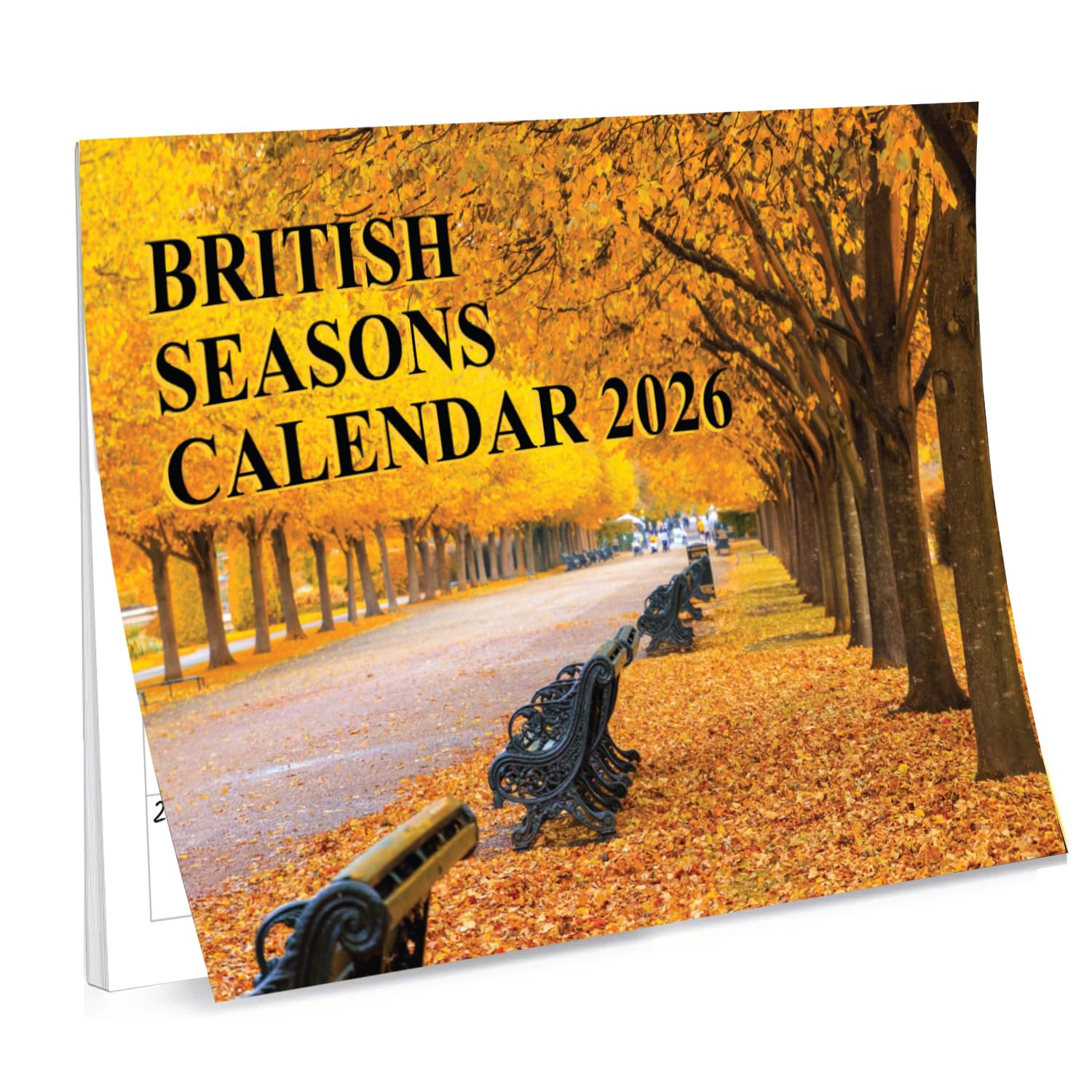 British Calendar 2026 UK British Changing Seasons 12 Month to View A4 Wall Calendar A3 When Open 2026 Seasons Calendar Papa Prints