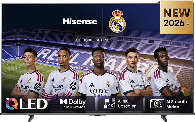 50E7S - QLED Smart TV 50 Zoll, Hi-QLED Color, Dolby Vision.Atmos, 4K IA Treppe, Smooth Motion IA, Gaming-Modus Plus, Dolby Vision IQ, HDR10+Adaptive