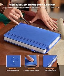 Lined Journal Notebook for Women Men, 256 Numbered
