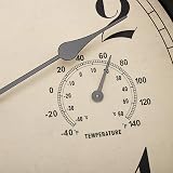 Foxtop 12" Indoor Outdoor Waterproof Wall Clock with Thermometer & Hygrometer view 7