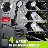 Spopal Portable Shower for Camping 6000mAh LED Display 4 Modes IPX7 Grey view 3