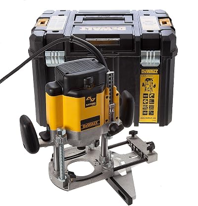 DEWALT DW625EKT 2000W 240V Plunge Router Double Collet Black Yellow TStak