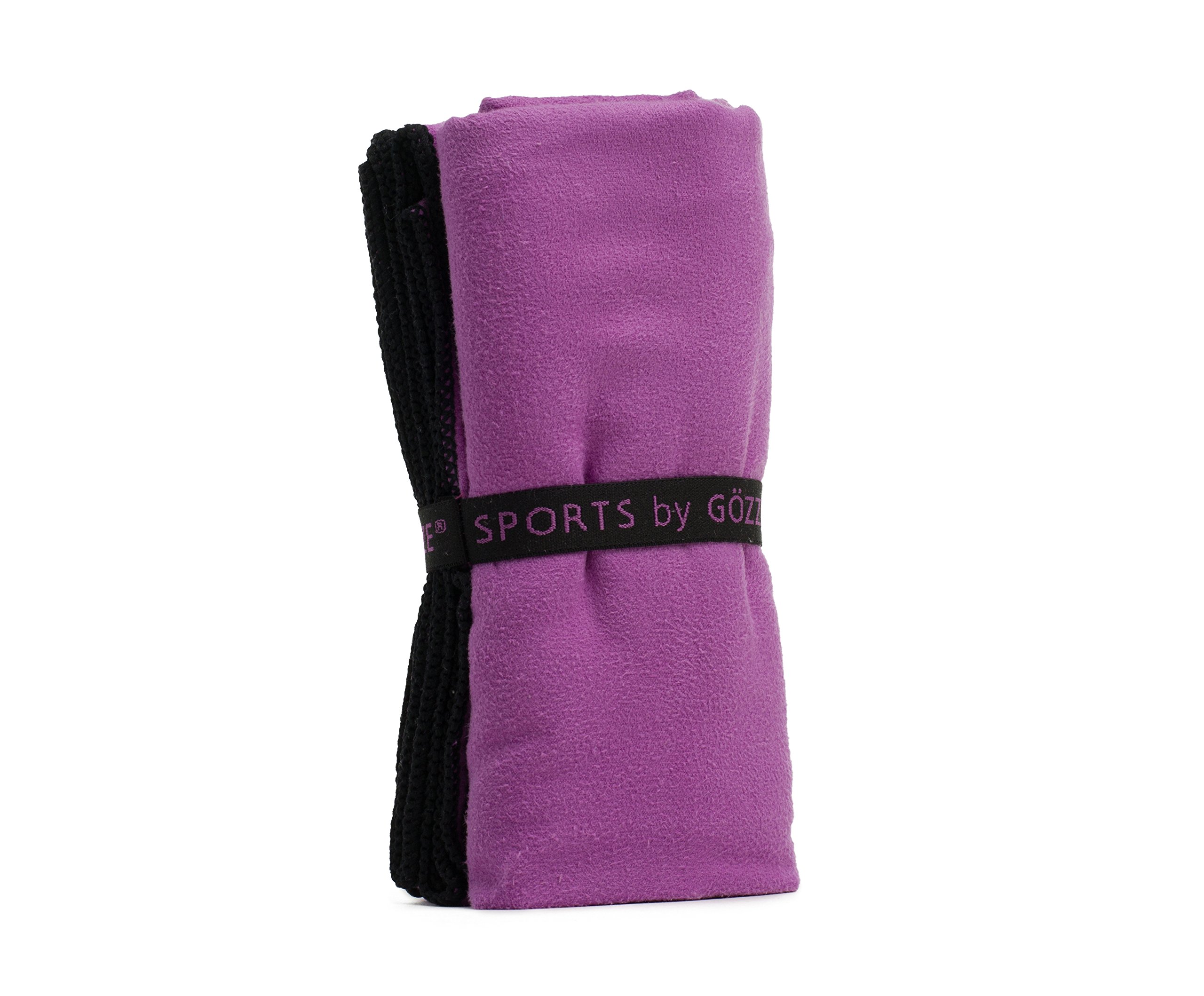 Gözze - Absorbent Sports and Gym Towel, Super Soft, Synthetic Fibre, 70 x 140 cm - Purple