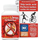 SPORTLEGS Lactate Fuel Pre-Workout Training Aid, 120 Count | Harnesses Lactate to Help You Feel in Shape Sooner. NSF Certified for Sport. For Running, Cycling &amp; Endurance Sports