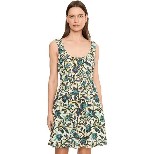 bali flora mini dress in black combo Free People Bali Flora Mini Dress In Black Combo in Black Combo