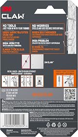 3M CLAW Drywall Picture Hangers, 2 Hooks, Holds Up to 30 kg view 2