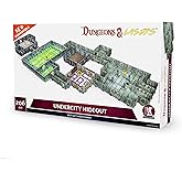 Dungeons &amp; Lasers Undercity Hideout Terrain Set for DND and Tabletop RPG Games - 5E Compatible for 28mm - 32mm Scale Miniatures - Modular Design for Quick Assembly - Unpainted