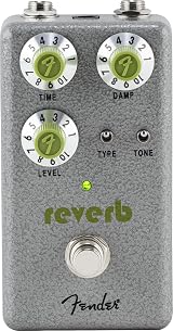 Fender Hammertone Reverb Guitar Effect Pedal Three Modes True Bypass Aluminum view 2