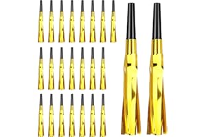 PSXUIE Noise Makers, 24 PCS Gold Noise Makers, Glitter Metallic Fringed Party Blowers Noisemakers Horns for Adults for Birthday Sporting Events Christmas 2025 New Year Eve Party Favor Supplies Decorations