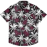 FOCO NCAA Mens NCAA College Team Logo Floral Aloha Tropical Black Floral Button Up Shirt