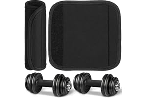 Yardwe 2pcs Barbell Grips Dumbbell Handles Bar Grips Squat Pad - Foam Barbell Pad Detachable Bars Cover