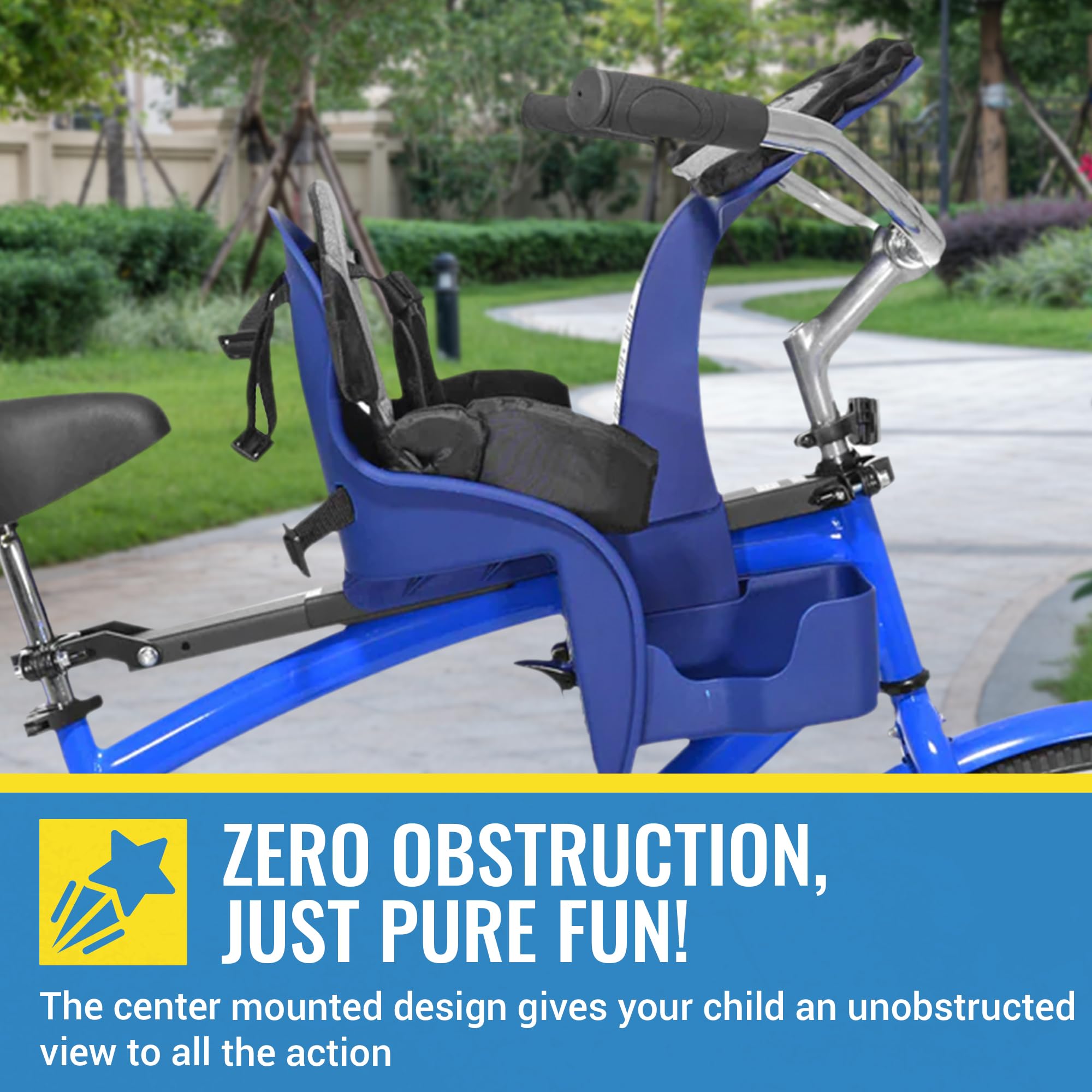 Kangaroo Deluxe Front Mount Bicycle Child Seat,