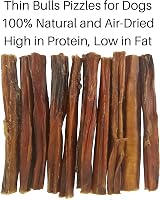 Britten and James 10 Thin Bull Pizzles 12cm Dog Chews Bully Stick view 3