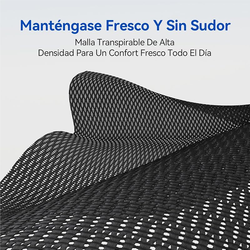 B300 Pro Silla Ergonómica Oficina Soporte Lumbar Adaptativo, Negro — foto 7 de 8