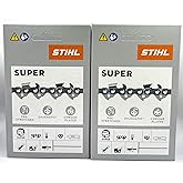Stihl 33RS 72 Drive Links, 3/8" .050 Gauge, 20", Rapid Super Chainsaw Chain 3623 002 0072, 2 Pack