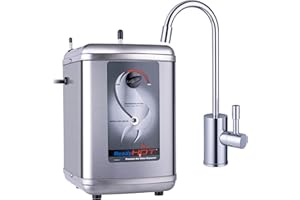 Ready Hot 41-RH-200-F570-CH Instant Hot Water Dispenser System, 2.5 Quarts Manual Dial Single Lever Hot Water Faucet, Polishe