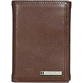Nautica Men's Trifold Wallet | RFID Blocking Protection | ID Window | Card Slots | Genuine Leather | Durable