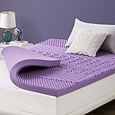 IULULU Mattress Topper Full - 3 Inch 5-Zone Gel Infused Memory Foam Mattress Topper Full Size, CertiPUR-US Certified