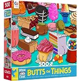 Ceaco - Sweet Cheeks - 500 Piece Jigsaw Puzzle for Adults | Art by Brian Cook, Made in USA, Includes Poster, Giftable, Frameable Art