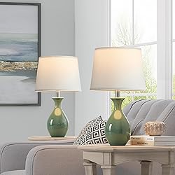 PARTPHONER Table Lamp Set of 2, Modern Ceramic