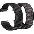 Parsonver 22mm Watch Bands Compatible with Samsung Galaxy Watch 3 Band 45mm/Galaxy Watch 46mm/Gear S3 Frontier/Classic Band, LW11, SPROD1 Smart Watch Band, Nylon Straps for Men Women, 2 Pack