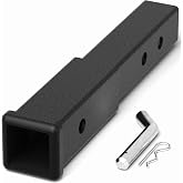 Hitch Extender 2 Inch, Adjustable Trailer Hitch Extension 7.3" - 9.3", 3500 lbs GTW, Includes Hitch Pin, Clip