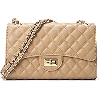 MOJISOLO Women's Vegan Leather Crossbody Bag - Quilted Shoulder Purse With Detachable Chain, Multi-Pockets - View #4