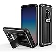 Scooch Wingman | Kickstand Case for Samsung Galaxy S9 [10 ft Drop Protection] [Two-Way Stand] Shockproof Protective Cover & Compatible with Magnetic Car Mounts (Black)