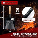 TDBS The Dustpan and Brush Store Coal Shovel 9 Inch Wooden Handle view 3