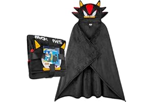 Get Trend Blanket with Hood for Kids 51x35in, Fleece Throw Cozy Wearable Blanket with Hood and Ears Gifts for Kids