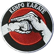 Patch karaté shito ryu brodé à repasser/insigne à coudre (3,5 pouces) kanji kimono gi art martial japonais autodéfense Japon cadeau patchs - France