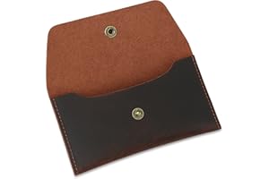 TheAntiq Leather Currency Pouch Money Bag Dollar Bills Organiser Handmade Travel Wallet Utility Money Pouch Cash Envelope- Brown