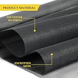 fowong Fly Screen for Windows 120x250 cm Polyester Durable Insect Netting Black view 5