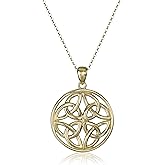 Amazon Essentials .925 Sterling Silver Celtic Pendant Necklace for Women, 18