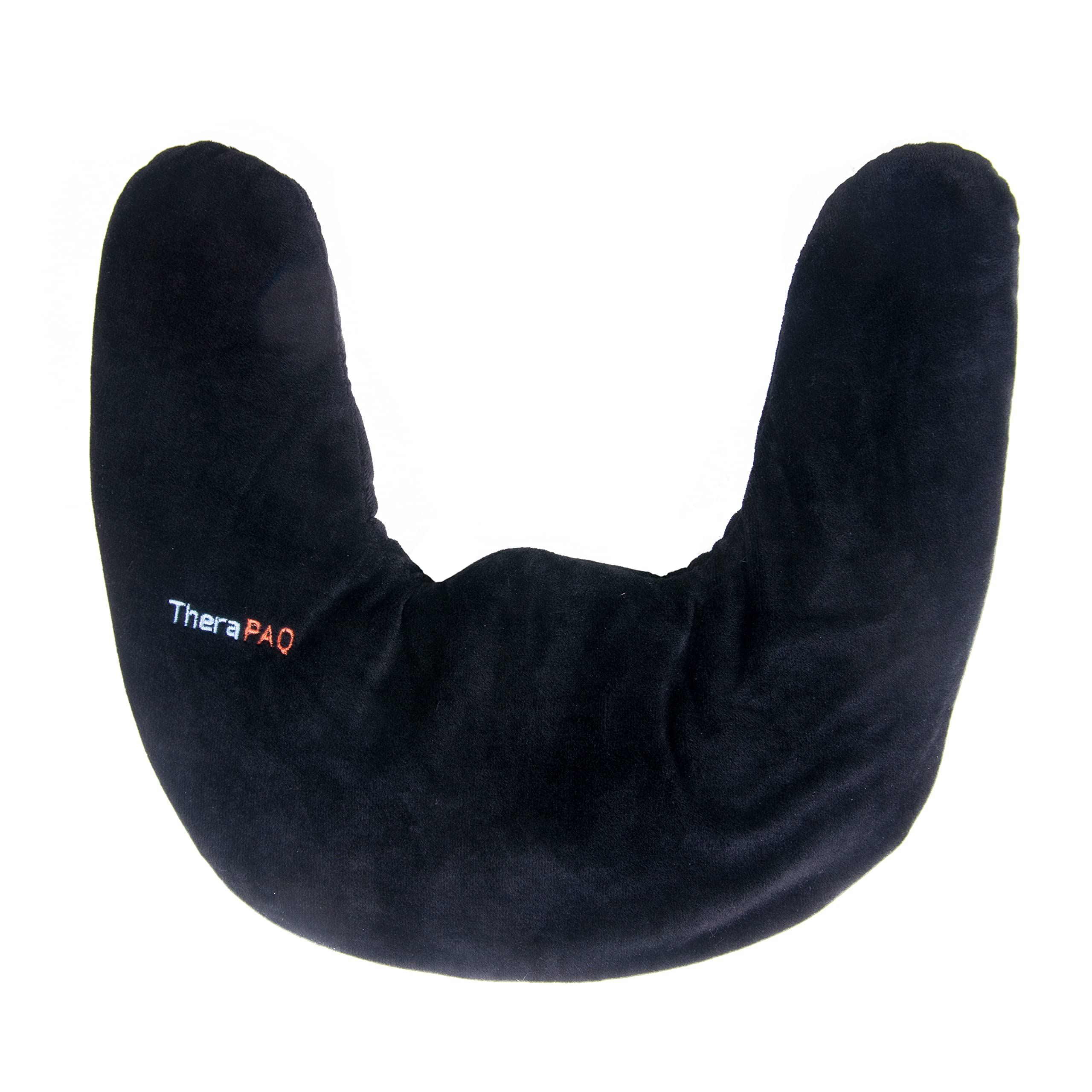 Neck and Shoulder Pain Relief Heating Pad by TheraPAQ - Best for Natural Moist Heat Therapy or as Cold Pack - Reusable, Microwave Heated Wrap - Non-Scented (Black)