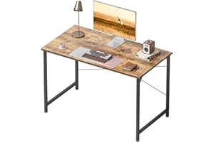 Cubiker 40 Inch Computer Desk, Small Home Office Desk for Small Spaces, Modern Simple Style for Home, Office, Brown