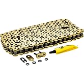 NICHE Gold 530 X-Ring Chain 116 Links with Connecting Master Link | Replaces OEMs Ducati 67641111A, Kawasaki 92057-0146, Suzuki 27600-16G00-116, Triumph T2010335, Yamaha 94582-05116-00