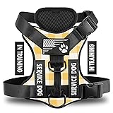 Demigreat Service Dog Harness, Reflective Dog Vest