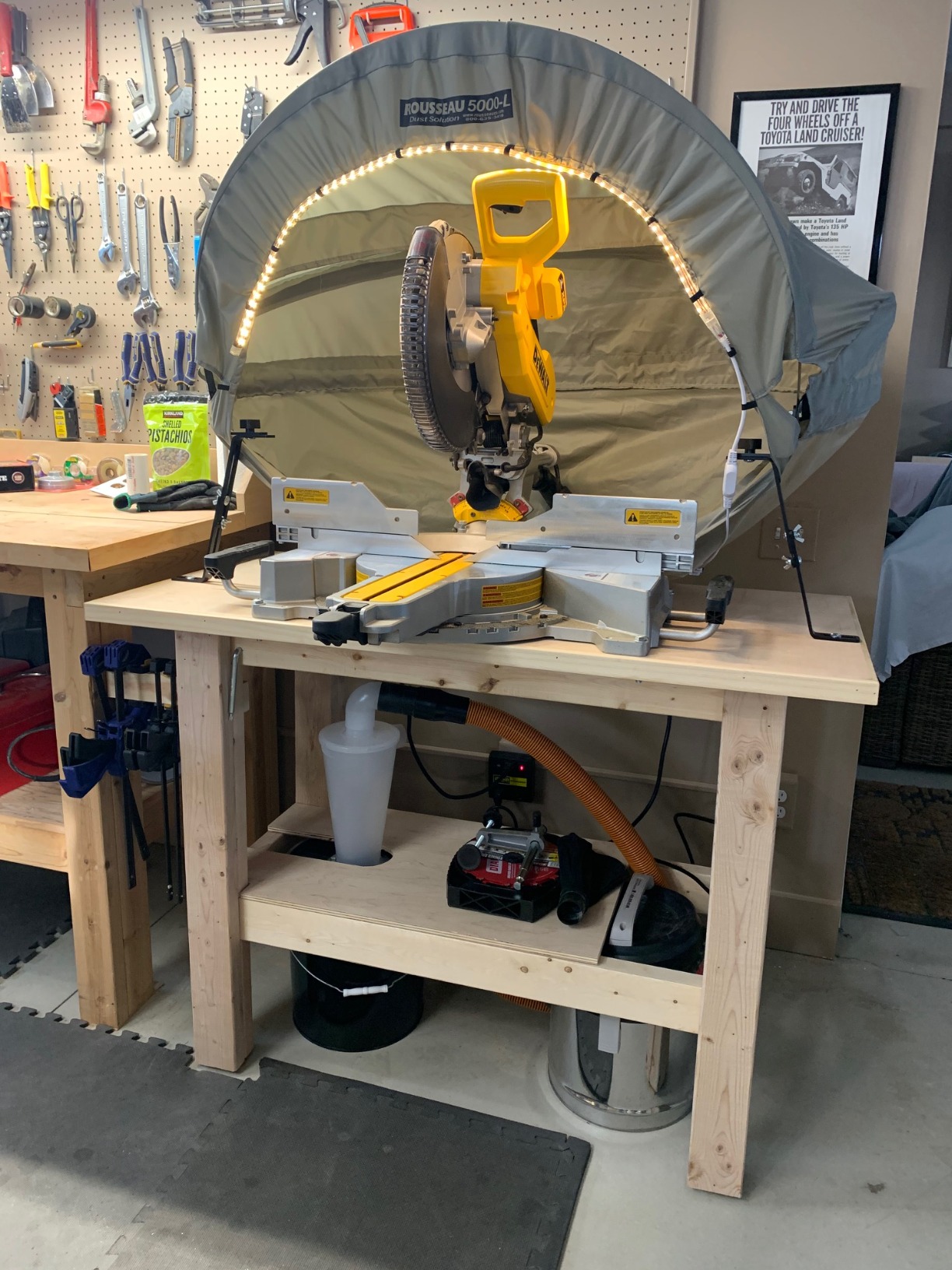 24/mo Finance Rousseau 5000L Lighted Dust Solution For Miter Saws