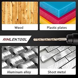 AIMLENTOOL 13PC 1/4" Titanium Coated Twist Hex