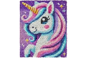 YOOTOM Latch Hook Kits for Adult Begginers, Latch Hook Rug Kits DIY Embroidery Making Crafts with Pre-Printed Canvas 20x15in,