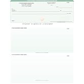ABC Computer Checks Compatible w/Quick Books, Check on Top, Green - 1000 Sheets