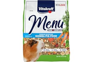 Vitakraft Menu Premium Guinea Pig Food - Alfalfa Pellets Blend - Vitamin and Mineral Fortified 5 Pound (Pack of 1)