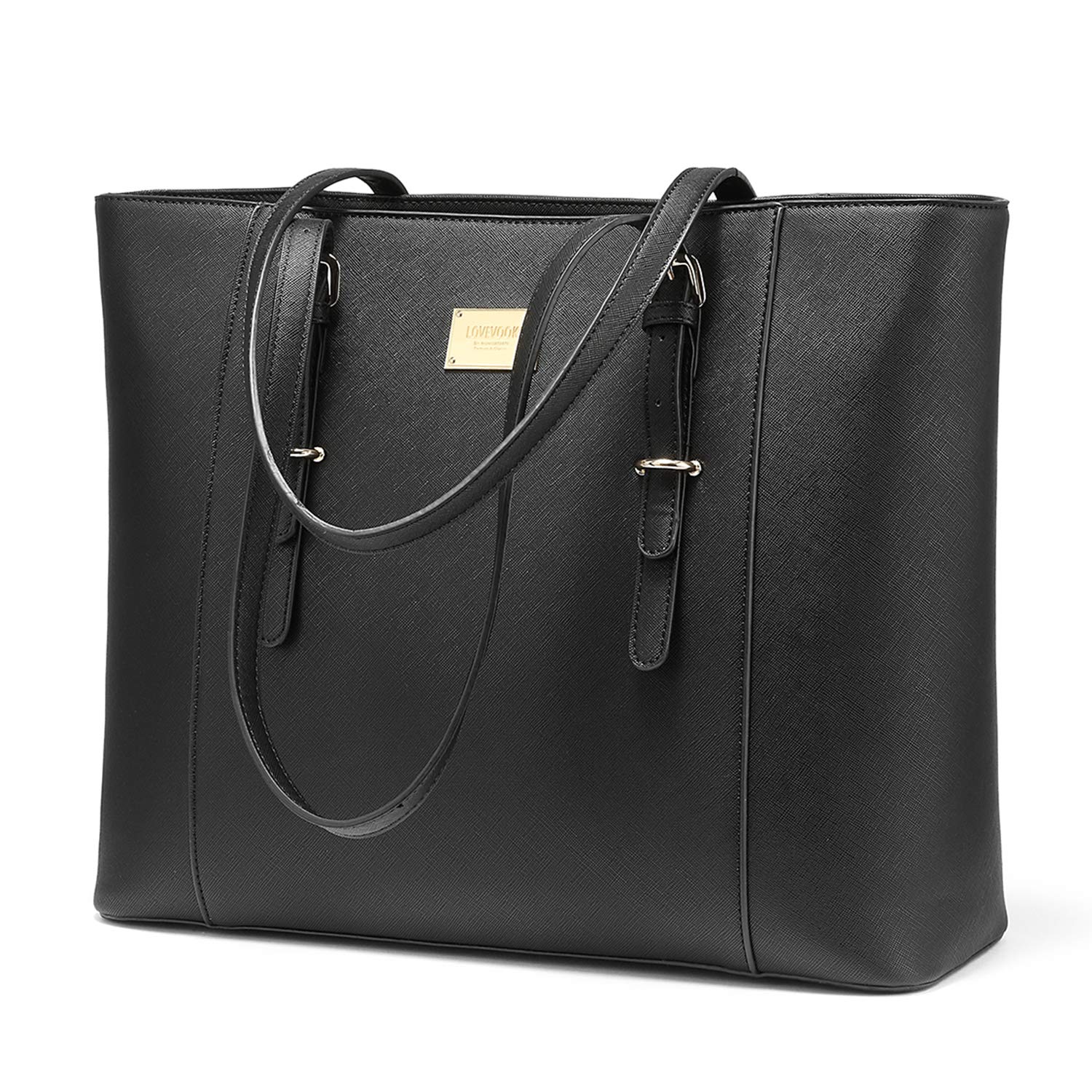 Photo 1 of Laptop Bag for Women Large Office Handbags Briefcase Fits Up to 15.6 inch (Updated Version)-Black