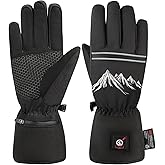 SAVIOR HEAT Rechargeable Heated Gloves for Men & Women – 3M Thinsulate Warmth Winter Electric Glove with Long Battery Life (Up to 10 Hours), Waterproof Heated Gloves for Cold Weather Hiking, Driving