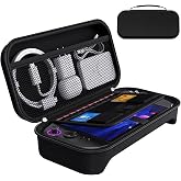 ivoler Carrying Case for Lenovo Legion Go Gen 2 8.8'' - Black | Portable Hard Shell Pouch Travel Bag Built-in Gaming Charger Dock Storage, Holds 8 MicroSD and 2 Credit Sized Cards