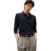 Tommy Hilfiger Mens Long Sleeve Casual Polo Shirts in Regular Fit with Liquid Cotton